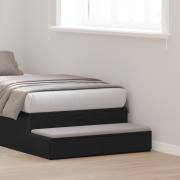 vidaXL Sänglådor Svart 100x36,5x16,5 cm Trä