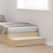 vidaXL Sänglådor Sonoma Ek 90x36,5x16,5 cm Trä