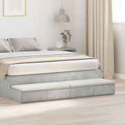 vidaXL Sänglådor Betonggrå 150x36,5x16,5 cm Konstruerat trä