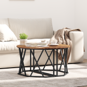 vidaXL Kaffebord Gamla Trä 80x80x42 cm Konstruerat Trä