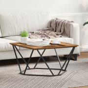 vidaXL Kaffeebord Gamla Trä 80x80x45 cm Ingenjörsträ