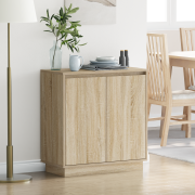 vidaXL Sideboard med LED i Sonoma-ek - 71 x 34.5 x 75 cm - Tillverkat ...