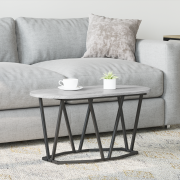 vidaXL Grå Sonoma Kaffe Bord - 80x40x40.5 cm, Gjort av Konstruerat Trä...