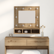 vidaXL Spegelskåp artisan ek 62 x 31,5 x 62 cm Konstruerat trä