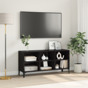 vidaXL Svart Ek TV-bänk Svart Ek Spånskiva Standard Svart Ek TV-bänk