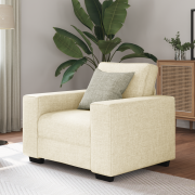 vidaXL Soffstol 60 cm linne