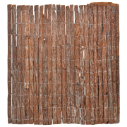 vidaXL Trädgårdsstängsel 100x600 cm Bark