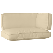 vidaXL 3-delars pallkuddset i beige oxfordtyg