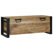 vidaXL Förvaringskistor 80x30x30cm Massivt Mangoträ och Metall