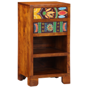 vidaXL Telefonställ Honung Brun 40x35x75 cm Massivt Akacia