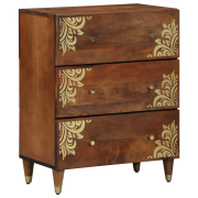 vidaXL Sideboard 60x33x75 cm Massivt Mangoträ