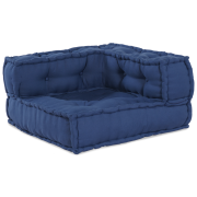 vidaXL Modulär Puff Indigo 140x70x36 Tyg