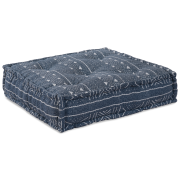 vidaXL Modulär Pouffe Indigo 70x70x54 Tyg