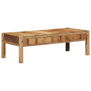 vidaXL Kaffebord 110x55x35 cm Massivt Trä Återvunnet