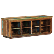 vidaXL Skobänk 110x35x40 cm Solidträd Återvunnet