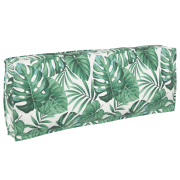 vidaXL Pallkudde för ryggstöd Bladmönster 120x40x12 cm Oxford-tyg