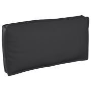 vidaXL Pallkudde för sittplats/ryggstöd Svart 120x60x12 cm Oxford-tyg