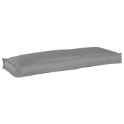 vidaXL Pallkudde för bänk Grå 110x40x8 cm Oxford tyg