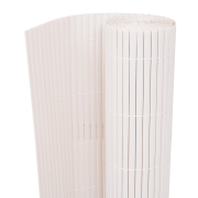 vidaXL Trädgårdsgärdsgård Dubbel-Sidig PVC 150x300 cm Vit