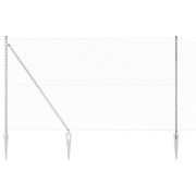 vidaXL Kedjegaller med 7 Spikposter 1.5x10 m Galvaniserat stål
