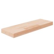 vidaXL Hyllplan 60x20x4 cm obehandlad massiv ek