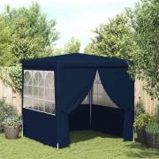 vidaXL Professionellt partytält med väggar 2,5x2,5 m blå 90 g/m²