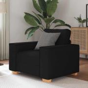 vidaXL Soffa svart 60 cm tyg