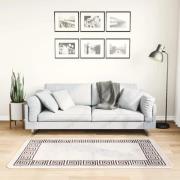 vidaXL Matta tvättbar 80x150 cm ljusbeige halkfri