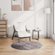 vidaXL Matta tvättbar f120 cm grå halkfri