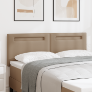 vidaXL Sänggavel Enkel Design Kappuccino 160 cm Läderlook