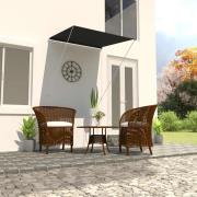 vidaXL Markis 100x150 cm antracit