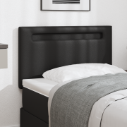 vidaXL Sänggavel Enkel Design Svart 90 cm Konstläder