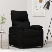 vidaXL Reclinerfåtölj svart tyg