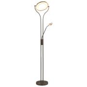 vidaXL Golvlampa 18 W silver 180 cm dimbar