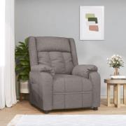 vidaXL Reclinerfåtölj taupe tyg