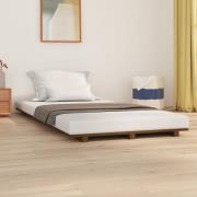 vidaXL Sängram honungsbrun 90x200 cm massiv furu