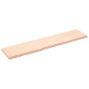 vidaXL Hyllplan 180x40x(2-6) cm obehandlad massiv ek