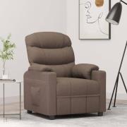 vidaXL Reclinerfåtölj taupe tyg