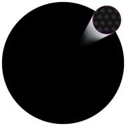 vidaXL Poolskydd svart 455 cm PE