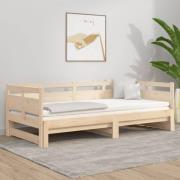 vidaXL Bäddsoffa massiv furu 2x(80x200) cm