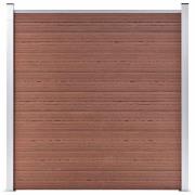 vidaXL Staketpanel WPC 180x186 cm brun