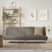 vidaXL Bäddsoffa taupe tyg