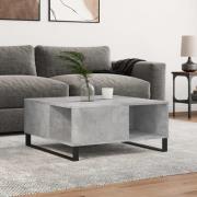 vidaXL Soffbord betonggrå 80x80x36,5 cm konstruerat trä