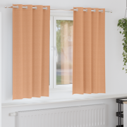 vidaXL Gardiner med gardiner 2 pcs Ljusbrun 175 x 140 cm Polyester