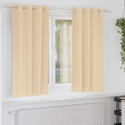 vidaXL Gardiner med gardiner 2 pcs Kräm 175 x 140 cm Polyester