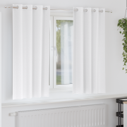 vidaXL Gardiner med gardiner 2 pcs Ren vit 175 x 140 cm Polyester