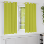 vidaXL Gardiner med gardiner 2 pcs Äppelgrön 175 x 140 cm Polyester