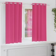 vidaXL Gardiner med gardiner 2 pcs Ljusrosa 175 x 140 cm Polyester