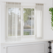 vidaXL Gardiner med gardiner 2 pcs Gräddvit 140 x 175 cm Polyester