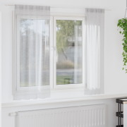 vidaXL Gardiner med gardiner 2 pcs Ljusgrå 140 x 175 cm Polyester